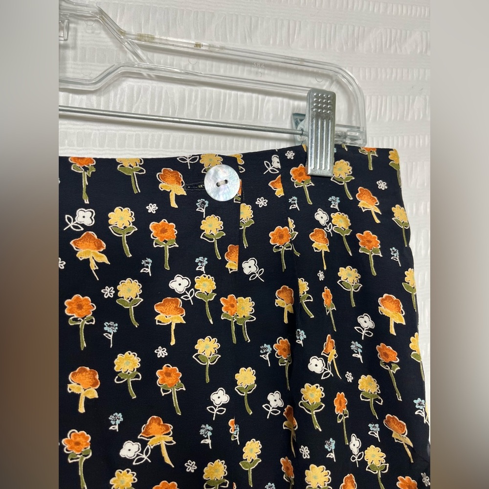 Harold’s Vintage 90’s Black Floral Wrap Skirt Size 10 - Picture 2 of 9